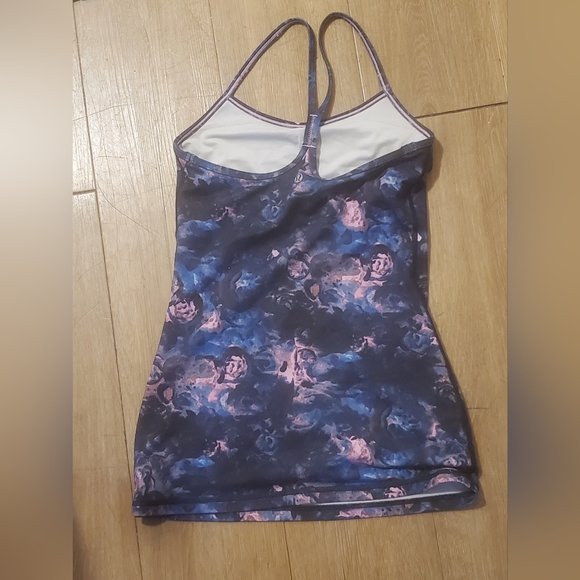 Lululemon Power Y Tank Luon Moody Mirage Bark Berry Deep Navy - Picture 12 of 16